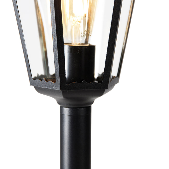 QAZQA Smart staande buitenlantaarn zwart 120 cm incl. Wifi ST64 - New