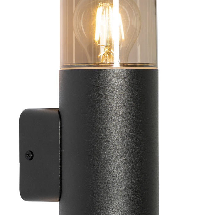 QAZQA Moderne buiten wandlamp zwart 2-lichts IP44 - Odense