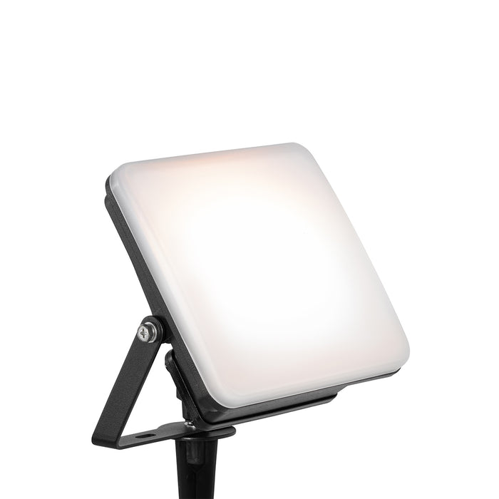 QAZQA Smart straler zwart 14,5 cm incl. LED IP65 met grondpin - Ruud