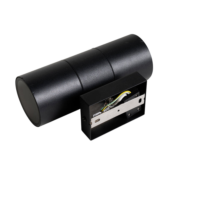QAZQA Professional Buiten wandlamp zwart 2-lichts AR70 IP44 - Duo