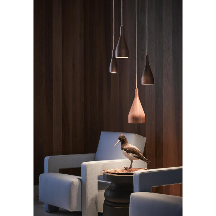 Hollands Licht Timber hanglamp large Ø14 walnoot