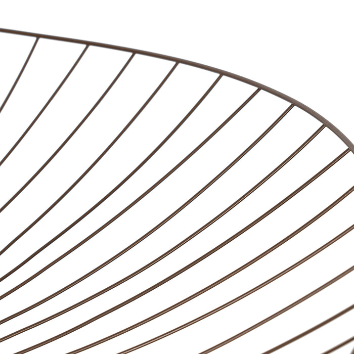 QAZQA Design hanglamp donkerbrons met dubbele kap - Pua