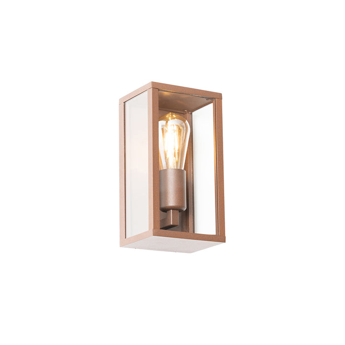 QAZQA Smart wandlamp roestbruin 26 cm IP44 incl. Wifi ST64 -