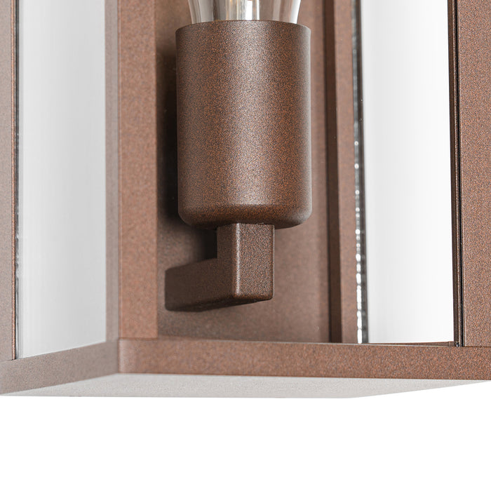 QAZQA Smart wandlamp roestbruin 26 cm IP44 incl. Wifi ST64 -