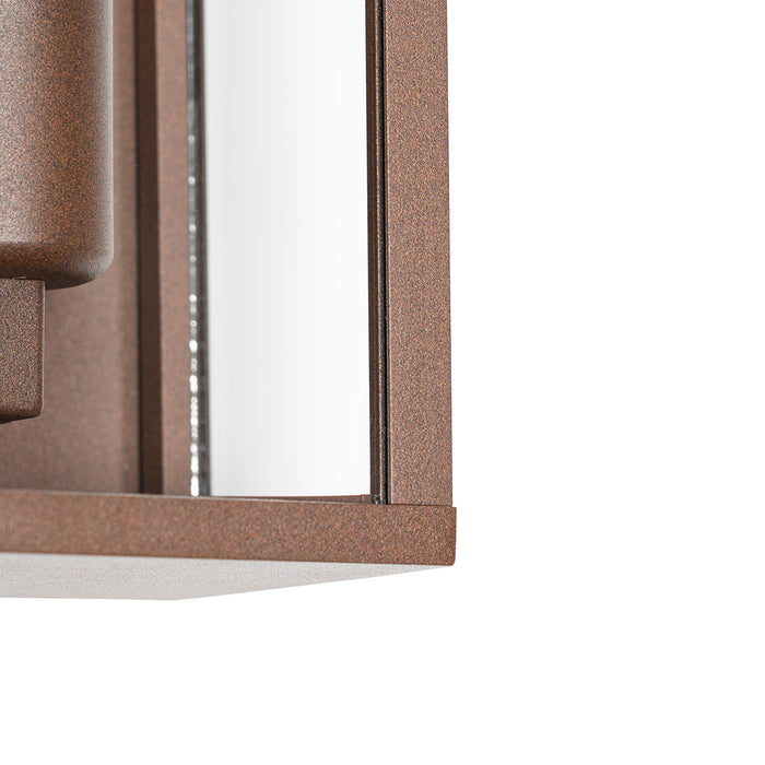 QAZQA Smart wandlamp roestbruin 26 cm IP44 incl. Wifi ST64 -