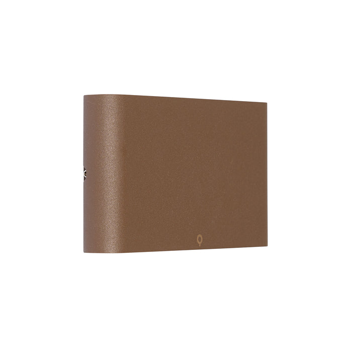 QAZQA Moderne buiten wandlamp roestbruin 17,5 cm incl. LED IP65 -