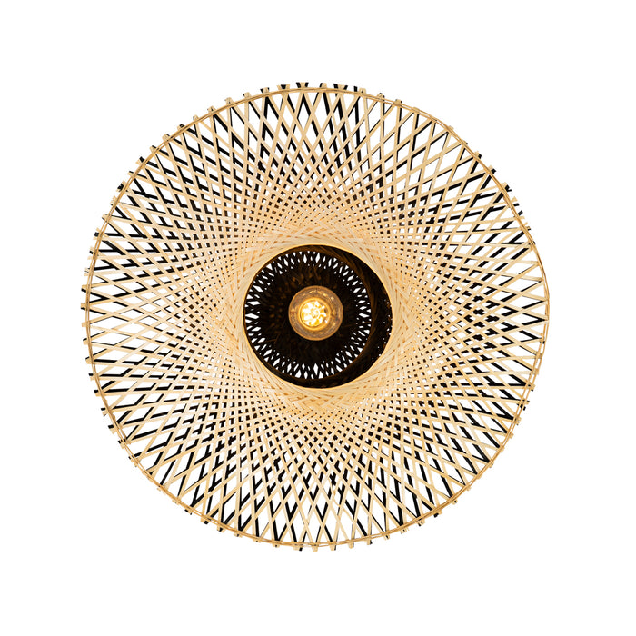 QAZQA Oosterse buiten plafondlamp bamboe 50 cm IP44 - Rina