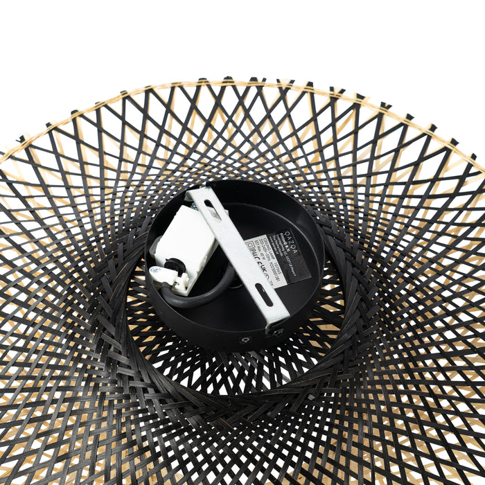 QAZQA Oosterse buiten plafondlamp bamboe 50 cm IP44 - Rina