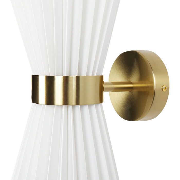 Beliani - TELANG - Wandlamp set van 2 - Wit - Metaal