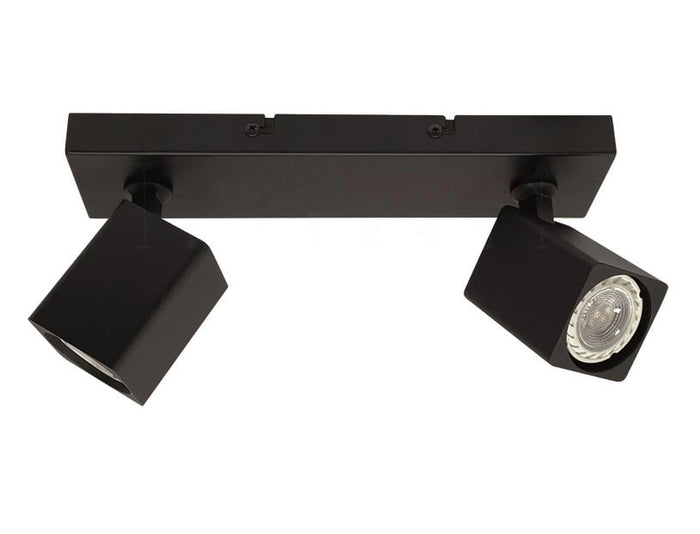 Freelight Spot Quadro Zwart GU10 2-Lichts