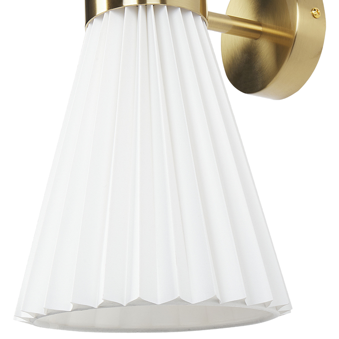 Beliani - TELANG - Wandlamp set van 2 - Wit - Metaal