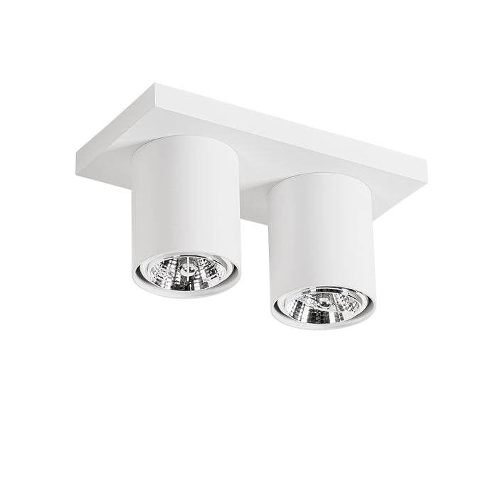 QAZQA Moderne plafondspot wit 2-lichts - Tubo