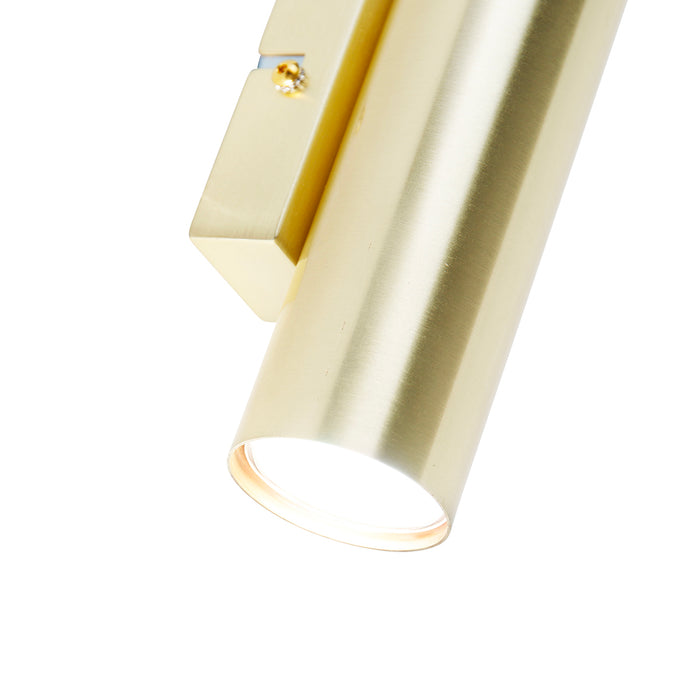 QAZQA Smart wandlamp messing incl. 2 Wifi GU10 - Jeana