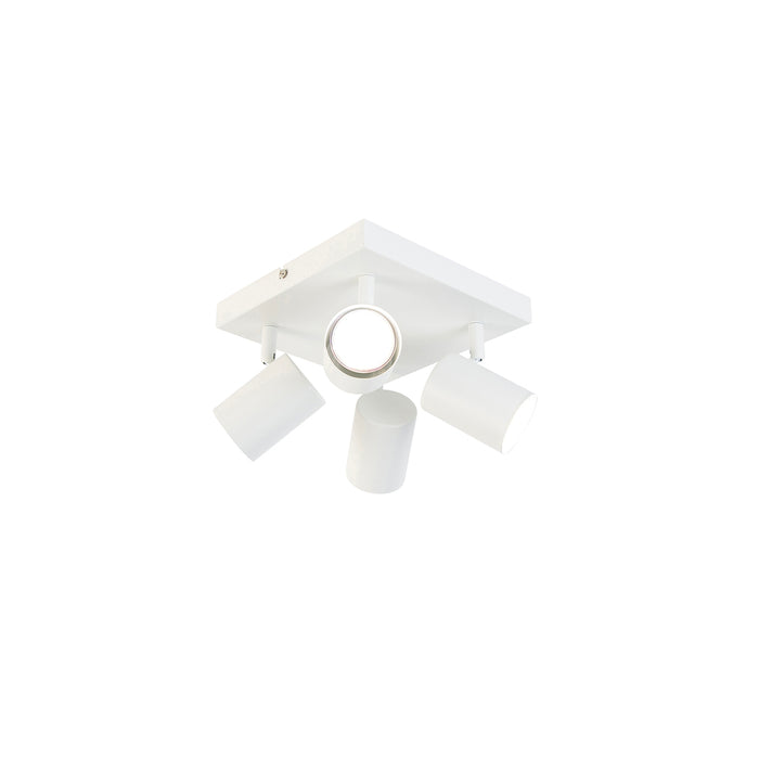 QAZQA Smart plafondlamp wit vierkant incl. 4 Wifi GU10 - Jeana