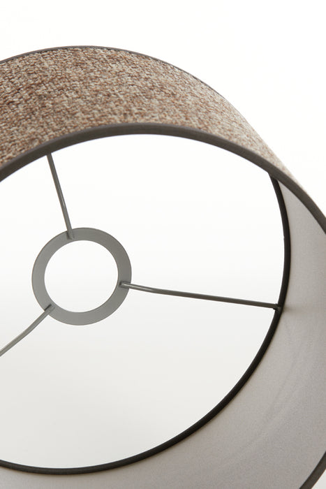 Light&living Kap cilinder 25-25-18 cm SAVERNA donker bruin