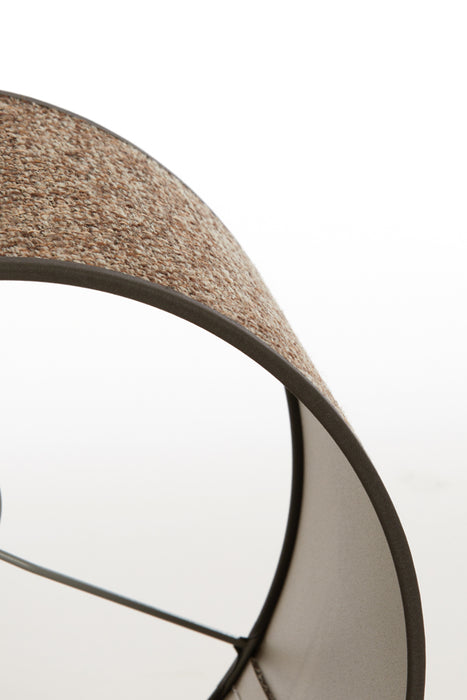 Light&living Kap cilinder 25-25-18 cm SAVERNA donker bruin