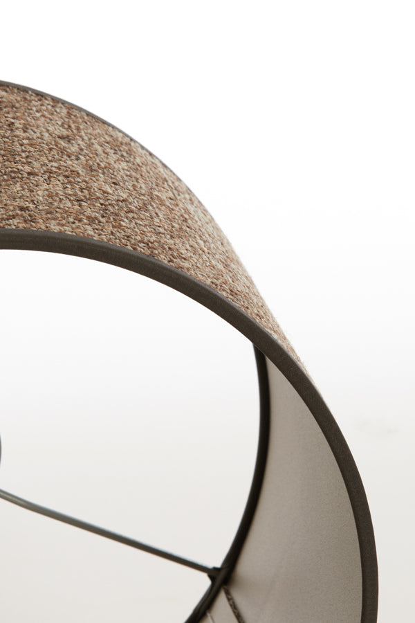 Light&living Kap cilinder 25-25-18 cm SAVERNA donker bruin