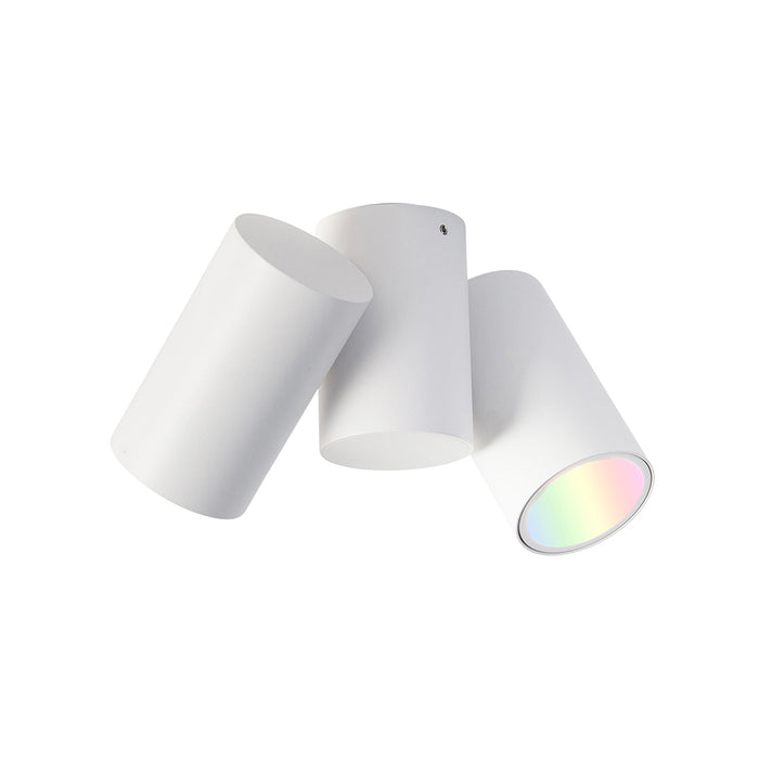 QAZQA Smart spot wit verstelbaar incl. 2 Wifi GU10 - Michael