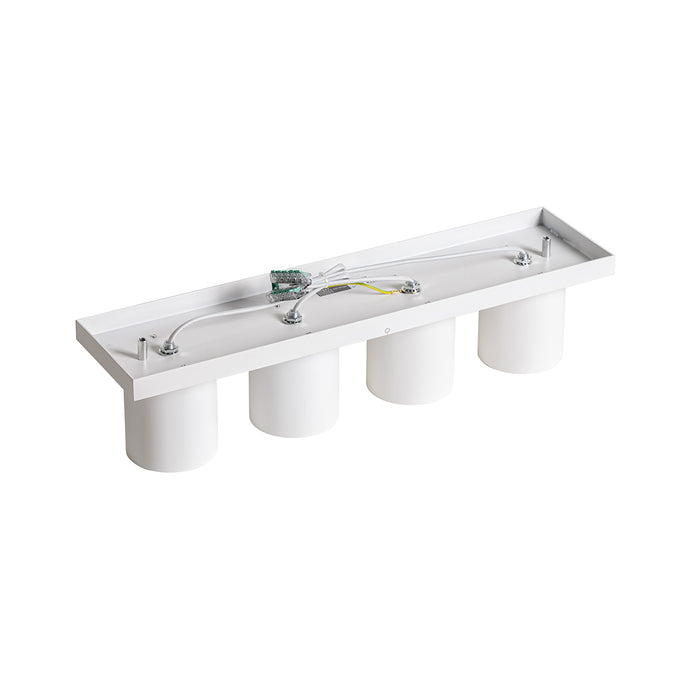 QAZQA Moderne plafondspot wit 4-lichts - Tubo