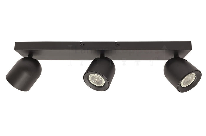 Freelight Spot Solare Zwart - Goud GU10 3 Lichts Balk