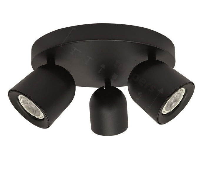 Freelight Spot Solare Zwart - Goud GU10 3 Lichts