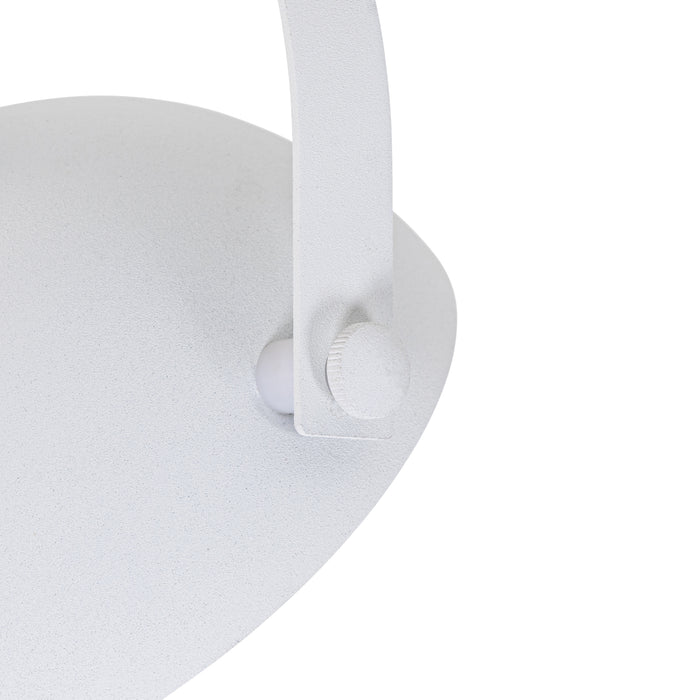 QAZQA Industriële plafondlamp wit met zilver 3-lichts verstelbaar -