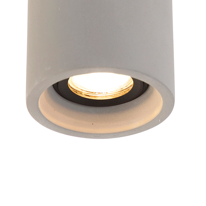 QAZQA Smart ronde plafondspot beton incl. Wifi GU10 - Deep