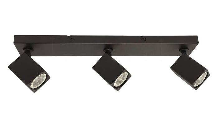 Freelight Spot Quadro Zwart GU10 3-Lichts
