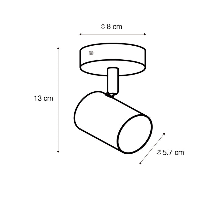 QAZQA Moderne spot brons kantelbaar - Jeana