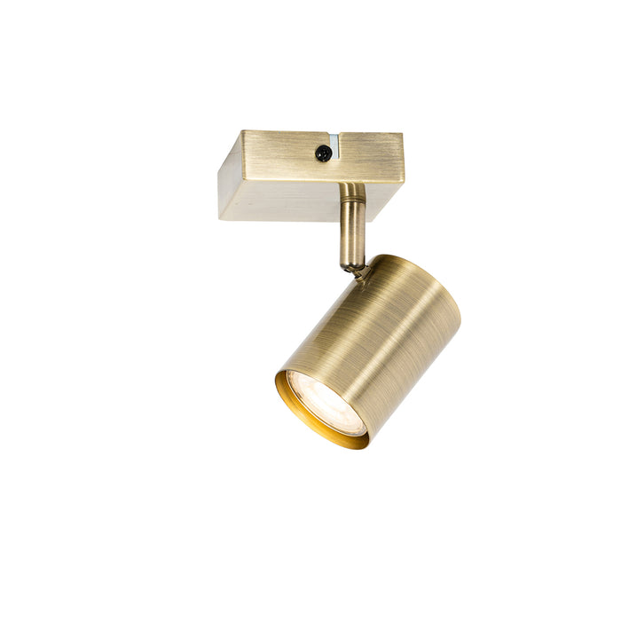 QAZQA Moderne spot brons verstelbaar vierkant - Jeana