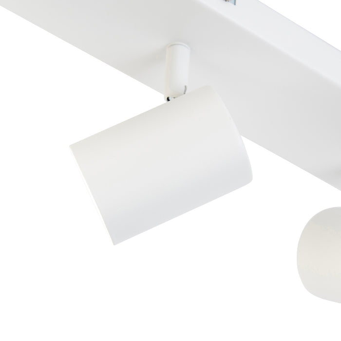 QAZQA Smart plafondlamp wit rechthoekig incl. 3 Wifi GU10 - Jeana