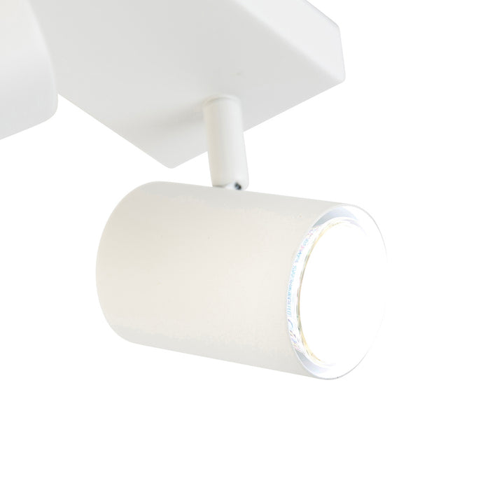 QAZQA Smart plafondlamp wit rechthoekig incl. 3 Wifi GU10 - Jeana