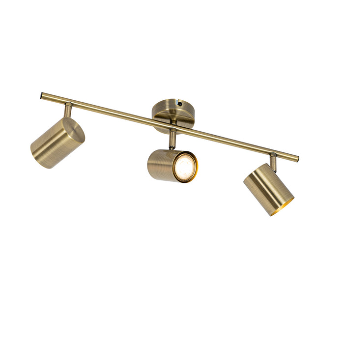 QAZQA Moderne spot brons kantelbaar 3-lichts - Jeana