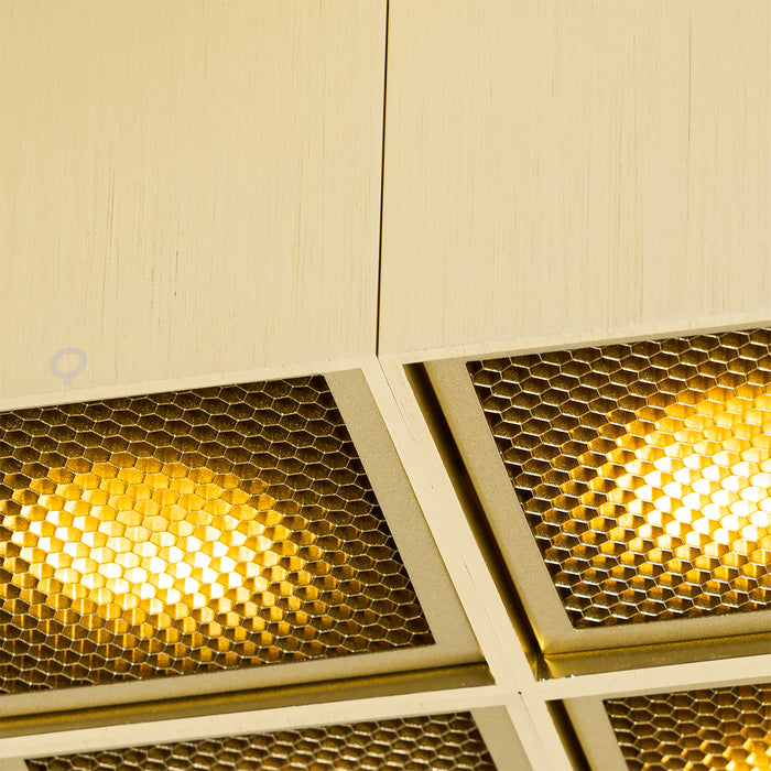 QAZQA Design spot goud 4-lichts - Qubo Honey