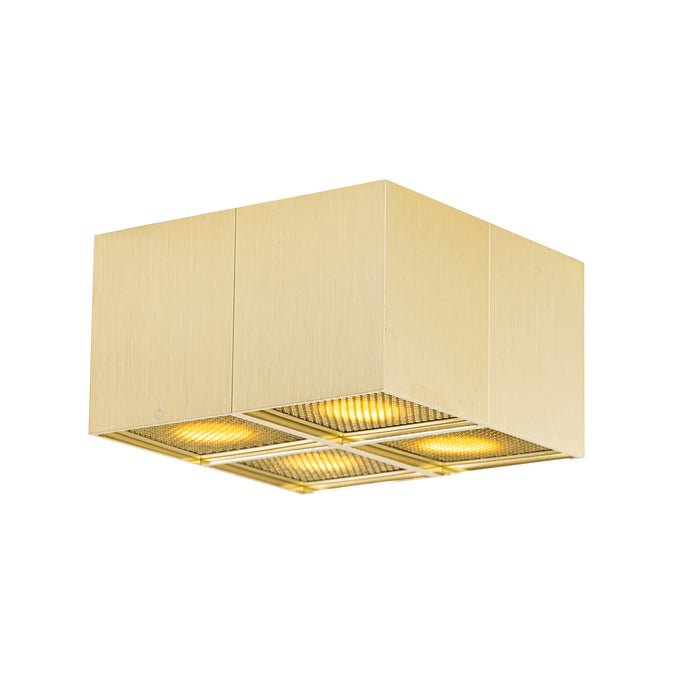 QAZQA Design spot goud 4-lichts - Qubo Honey