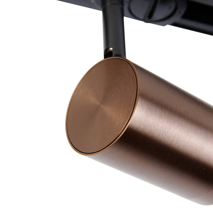 QAZQA Moderne 1-fase railspot donkerbrons - Iconic Jeana