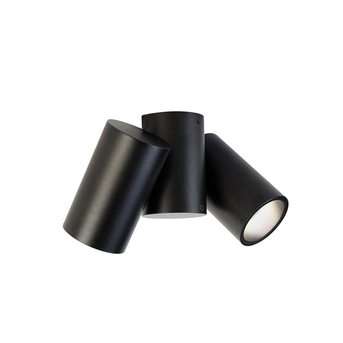 QAZQA Smart spot zwart verstelbaar incl. 2 Wifi GU10 - Michael