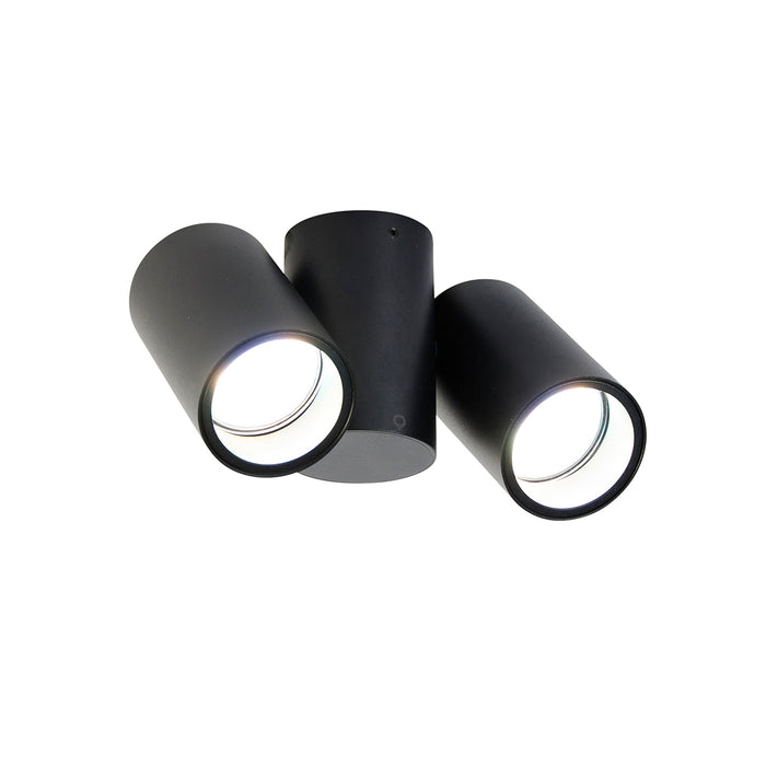 QAZQA Smart spot zwart verstelbaar incl. 2 Wifi GU10 - Michael