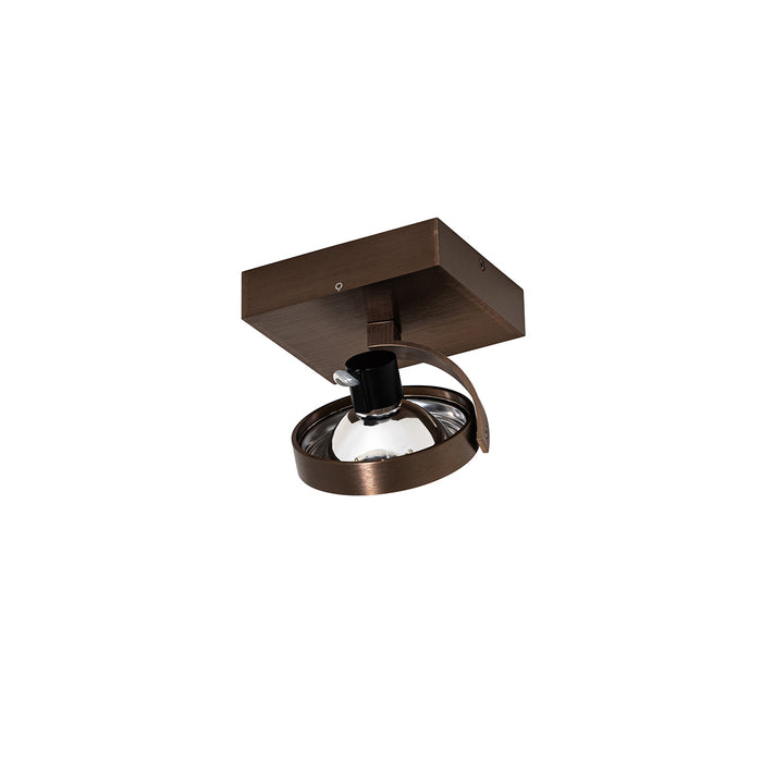 QAZQA Design spot donkerbrons draai en kantelbaar - Go