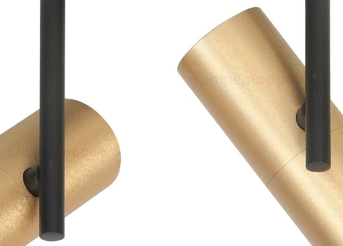 Highlight Spot Trend Zwart Goud Mini GU-10 Ø 35mm 2 Lichts