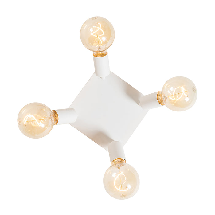 QAZQA Moderne spot wit vierkant 4-lichts - Facil