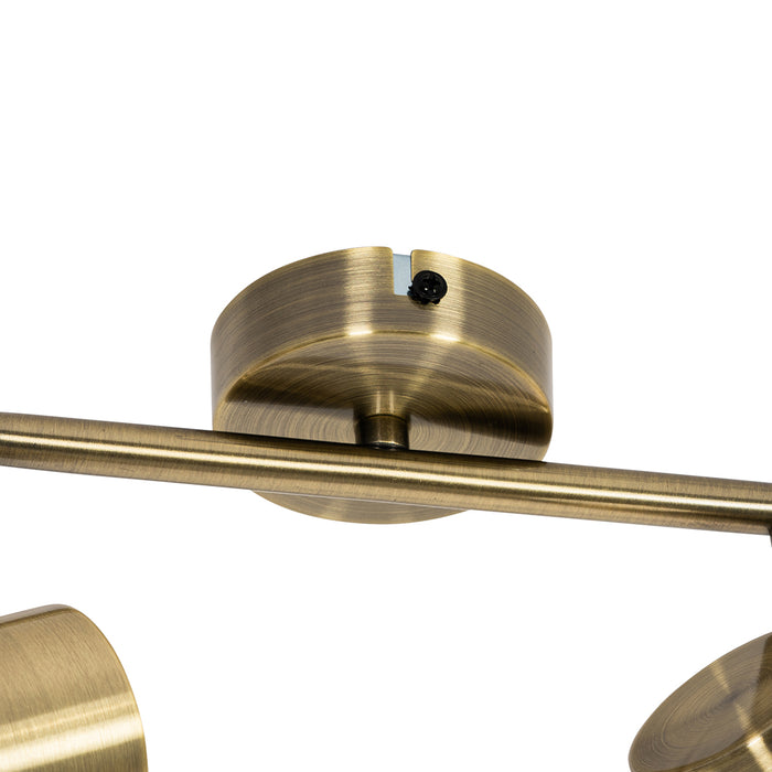 QAZQA Moderne spot brons kantelbaar 2-lichts - Jeana