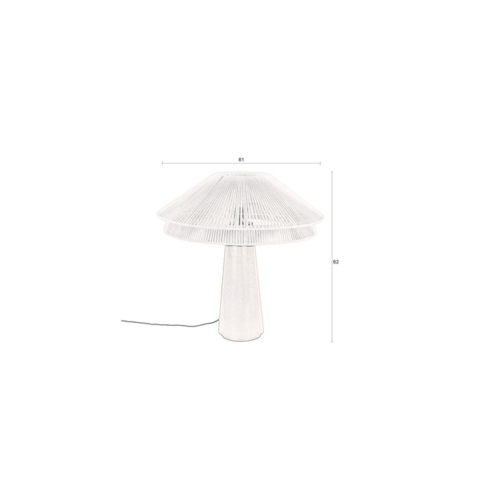 Dutchbone Elon Tafellamp Beige| Zwart