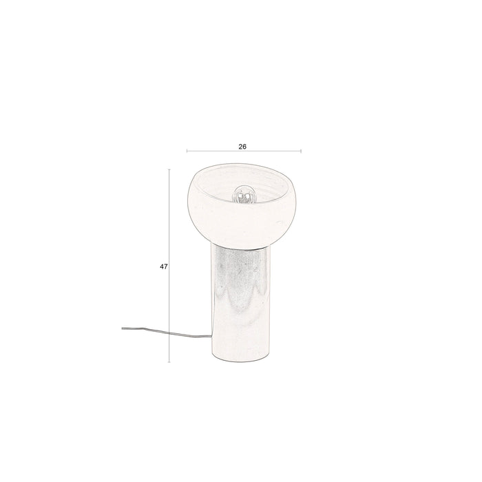 Dutchbone Zahra Tafellamp M Terracotta