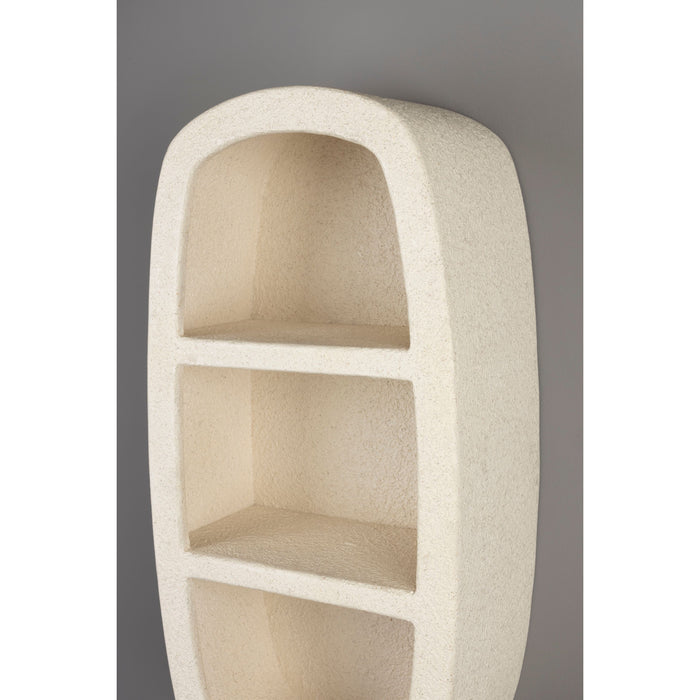 Dutchbone Veda Wandkast - Gerecyled Marmer - Beige - 2 Planken