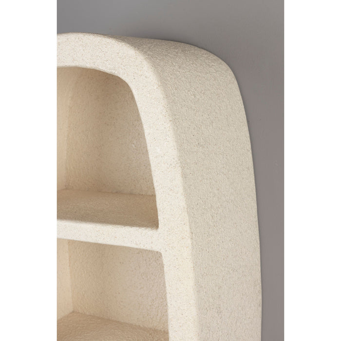 Dutchbone Veda Wandkast - Gerecyled Marmer - Beige - 2 Planken