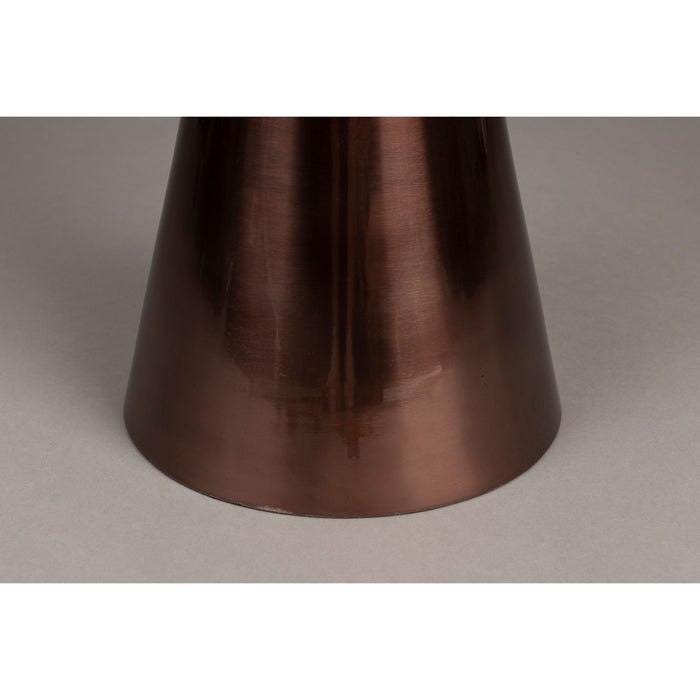 Dutchbone Mount Bijzettafel Rond 32,5x32,5 cm Marmer Bruin