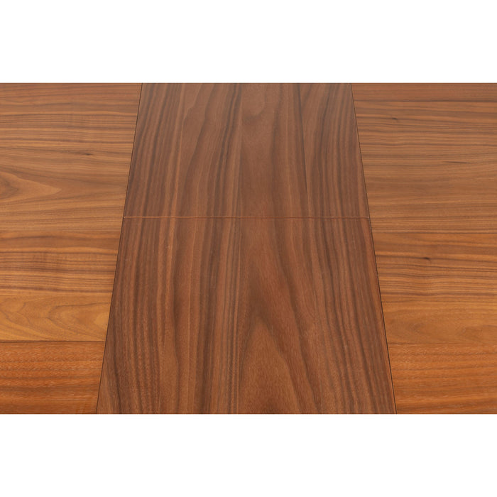 Zuiver Twist Uitschuifbare Eettafel Rond 120|160 cm Walnoot - Bruin