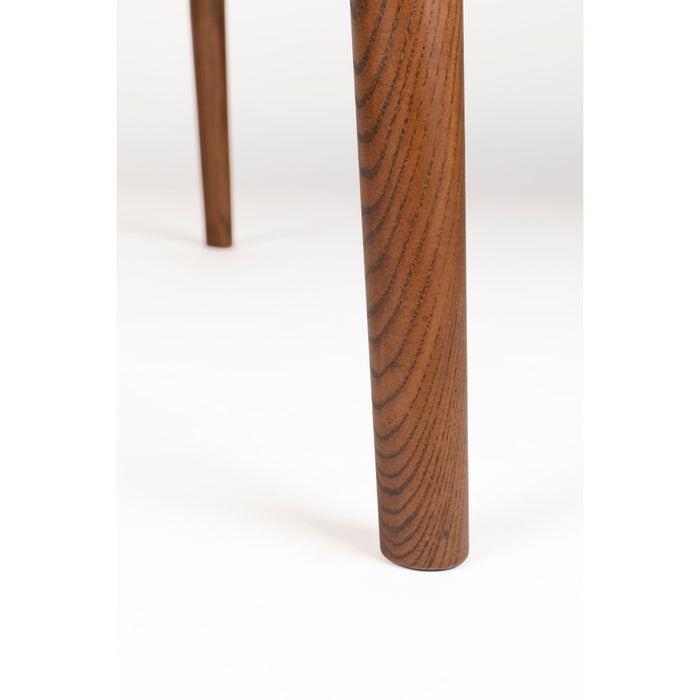 Zuiver Twist Uitschuifbare Eettafel Rond 120|160 cm Walnoot - Bruin