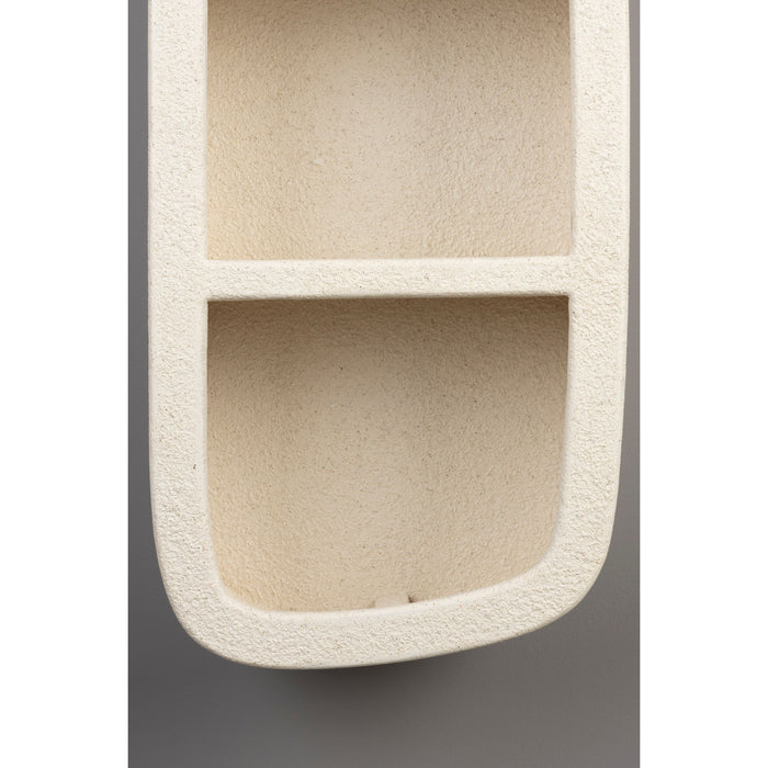 Dutchbone Veda Wandkast - Gerecycled Marmer - Beige - 3 Planken